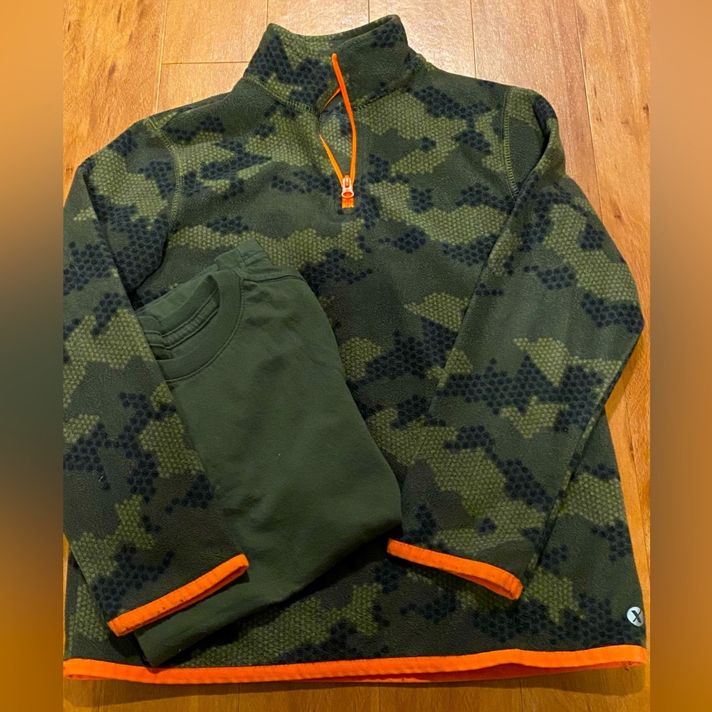 2-pc Xersion Camo Pullover plus T-shirt - Sz: 6/7 & 7